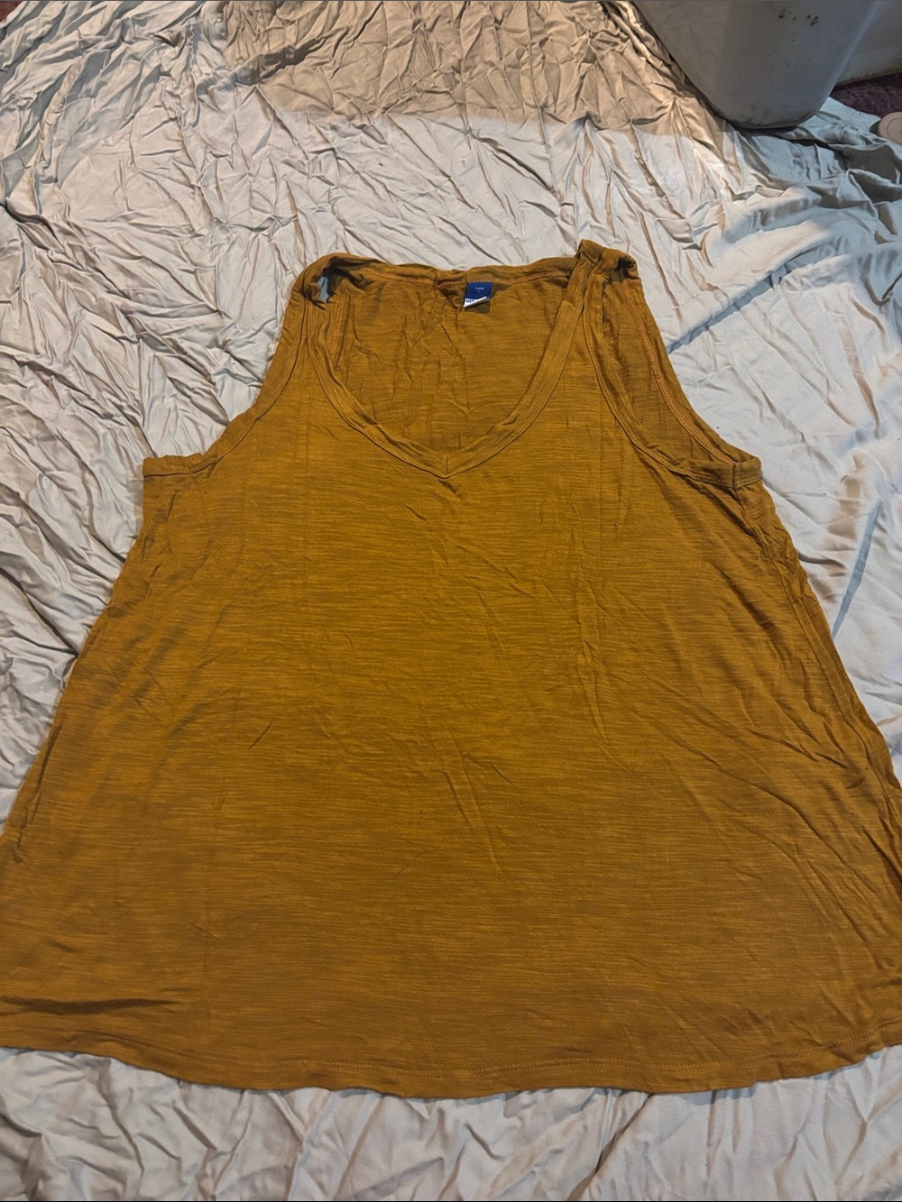 Old Navy Women's V-Neck Tank Top - Mustard Yellow